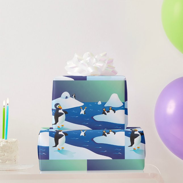 Papel De Regalo Pingüinos Y Hielo (Subido por el creador)