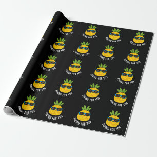 Papel De Regalo Pining For You Funny Pineapple Pun Dark BG