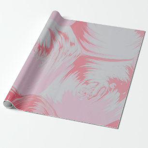 Papel De Regalo Pink and white abstract painting