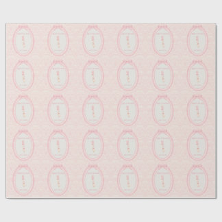 Papel De Regalo Pink Bow Coquette Silly Goose 1st Birthday 