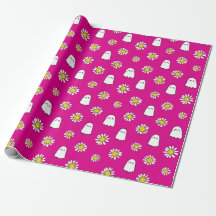 Pink Daisy Ghost Halloween