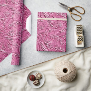 Papel De Regalo Pink Faux Leather