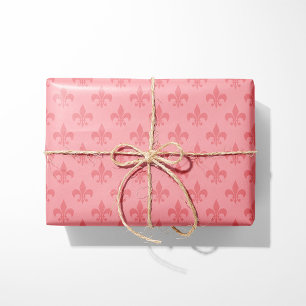 Papel De Regalo Pink Fleur-de-Lis