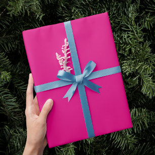 Papel De Regalo Pink Gift Wrap , Designer Gift Wrap, Bright Solid