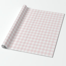 Papel De Regalo Pink Gingham Birthday Party