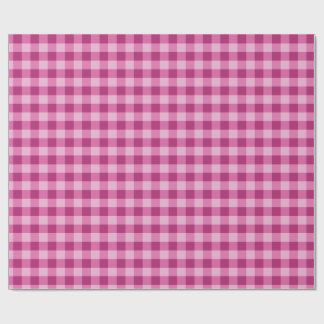 Papel De Regalo Pink Gingham Wrapping Paper Cute Gift Wrap