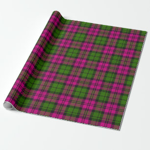 Papel De Regalo Pink Green Blackwatch Campbell Tartan Plain