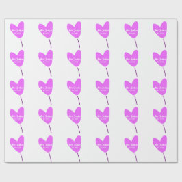 Papel De Regalo Pink heart balloon Mrs add name est. Add year love