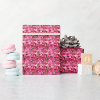 Papel De Regalo Pink Hydrangea Petals Patrón floral