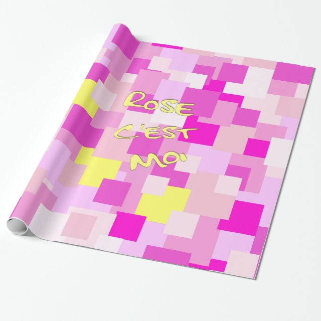 Papel De Regalo Pink is Me (Desenrollado)