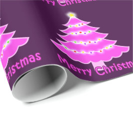 Papel De Regalo Pink Merry Christmas