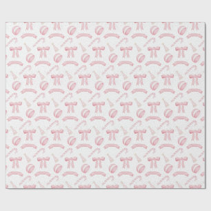 Papel De Regalo Pink Noel candy Xmas sin personalizar de fondo