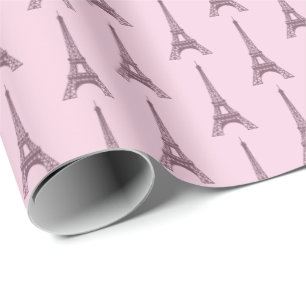 Papel De Regalo Pink Paris Gift Wrap Paper Francia