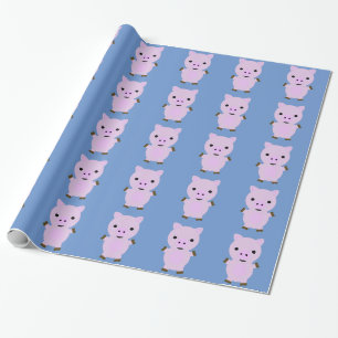 Papel De Regalo Pink Piggy