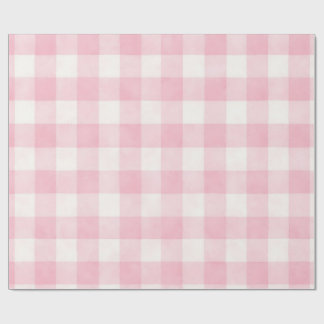 Papel De Regalo Pink Plaid 