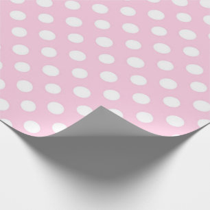 Papel De Regalo Pink Polkadot Girly Moderno Cute