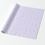 Papel De Regalo Pink Purple doodle christmas de árbol estrellas de<br><div class="desc">Diseño</div>