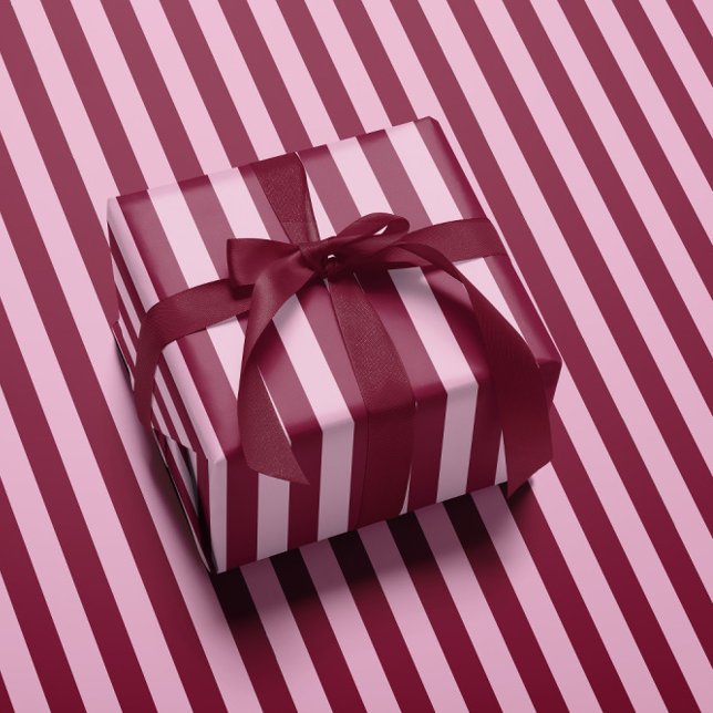 Papel De Regalo Pink red stripe Christmas Wrapping paper (Subido por el creador)