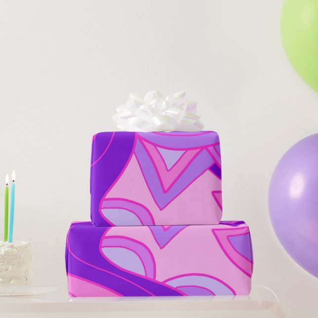 Papel De Regalo Pinks Groovy (Regalos de fiesta)