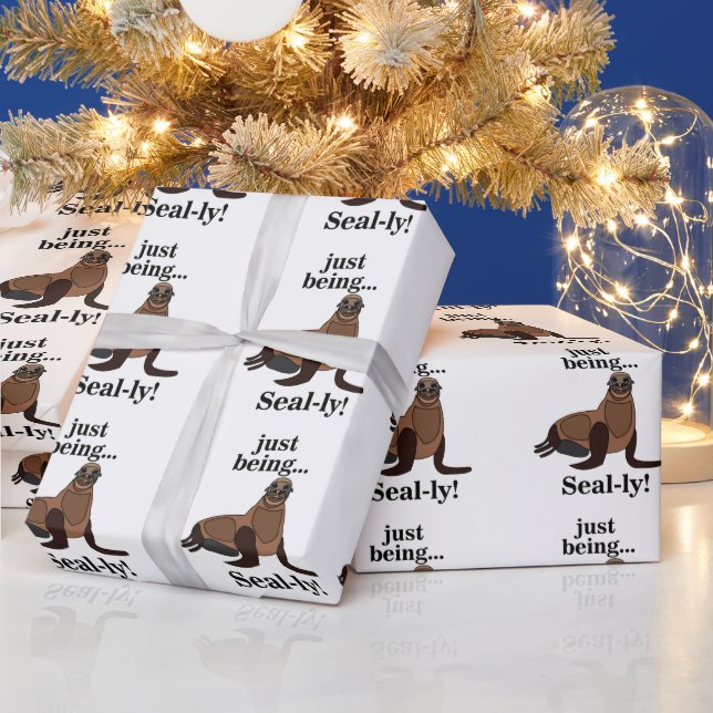 Papel De Regalo Pinnipeds Seal Funny (Vacaciones)