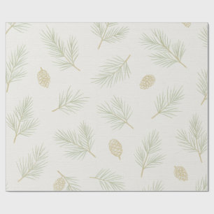 Papel De Regalo Pinos Costeros