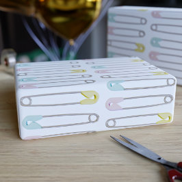 Papel De Regalo Pins de seguridad de pañales Baby Shower