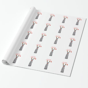 Papel De Regalo Pinscher estimado Santa del Doberman….