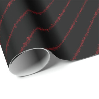 Papel De Regalo Pinstripes de manchas rojas de sangre