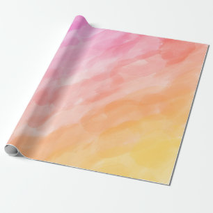 Papel de regalo pintado con acuarela en colores pa