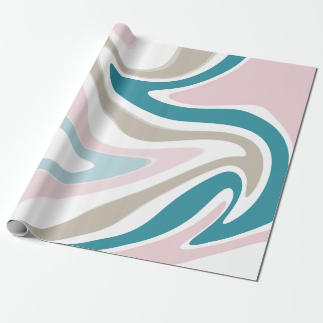 Papel De Regalo Pintadora Pastel Marble (Desenrollado)