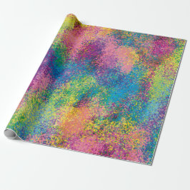 Papel De Regalo Pintar salpicadura.