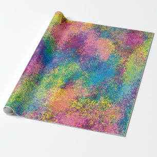 Papel De Regalo Pintar salpicadura.