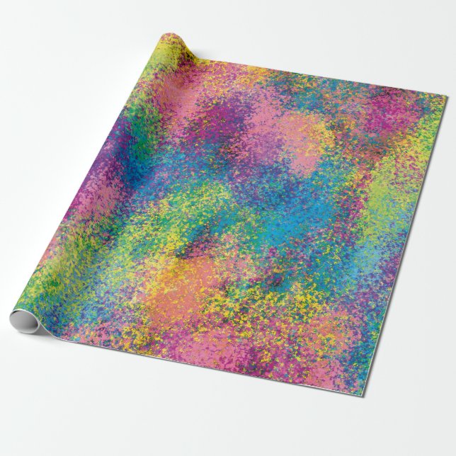 Papel De Regalo Pintar salpicadura. (Desenrollado)