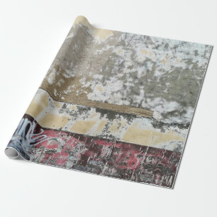 Papel De Regalo Pintura abstracta de color marrón y blanco