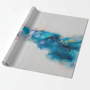 Papel De Regalo Pintura abstracta de tinta de alcohol. Alcohol Ink