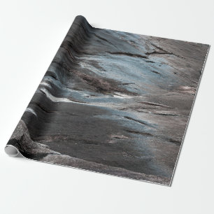 Papel De Regalo Pintura abstracta en negro y gris