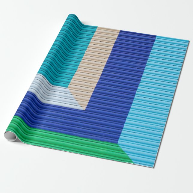 Papel De Regalo Pintura abstracta multicolor (Desenrollado)