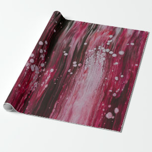 Papel De Regalo Pintura abstracta roja