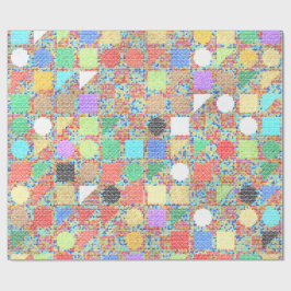 Papel De Regalo Pintura Acrílica Colorida 