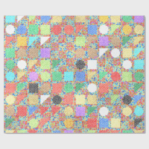 Papel De Regalo Pintura Acrílica Colorida 