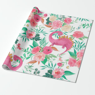 Papel De Regalo Pintura acuarela sin fisuras con un bonito ruido