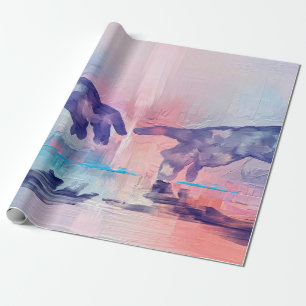 Papel De Regalo Pintura artística fina, manos pintadas a mano surr