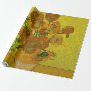 Papel De Regalo Pintura de 15 girasoles de Vincent Van Gogh