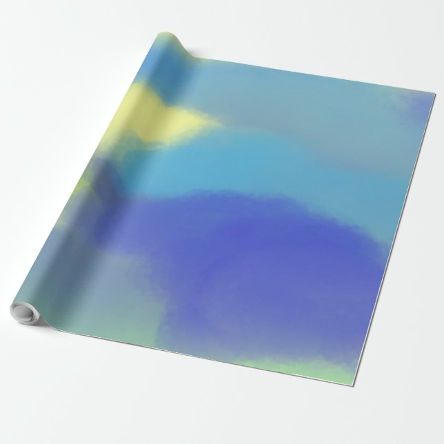 Papel De Regalo pintura de acuarela abstracta (Desenrollado)