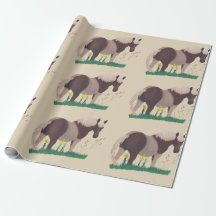 Pintura de caballito mirando, envuelto de hierbas