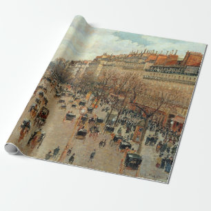 Papel De Regalo Pintura de Camille Pissarro Boulevard Montmartre