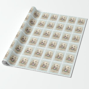 Papel De Regalo Pintura de Cocker Spaniel Buff - Arte de Perro Ori