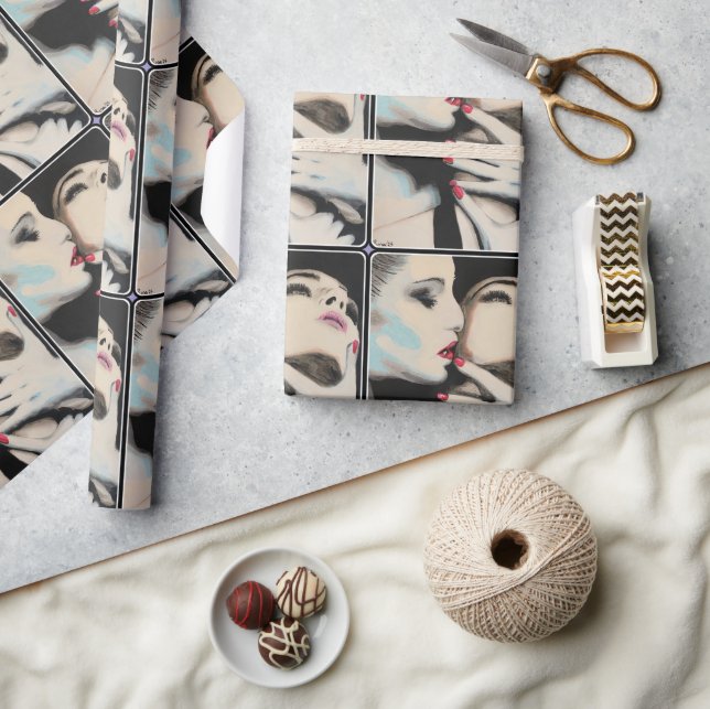 Papel De Regalo Pintura de 'In Shadows' sobre una (Artesanía)