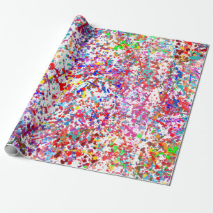 Papel De Regalo Pintura de la acción, arte del goteo