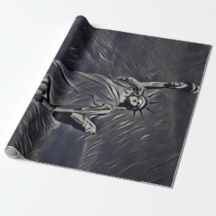 Papel De Regalo Pintura de la estatua de la Libertad